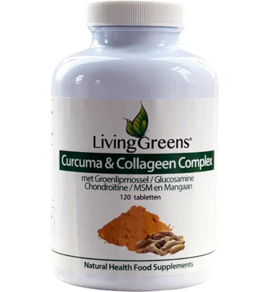 Livinggreens Curcuma & Collageen Complex (120 tabletten)