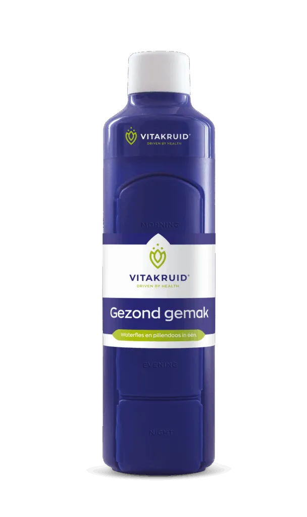 Vitakruid Waterfles & Pillendoos In Één (1 stuk)