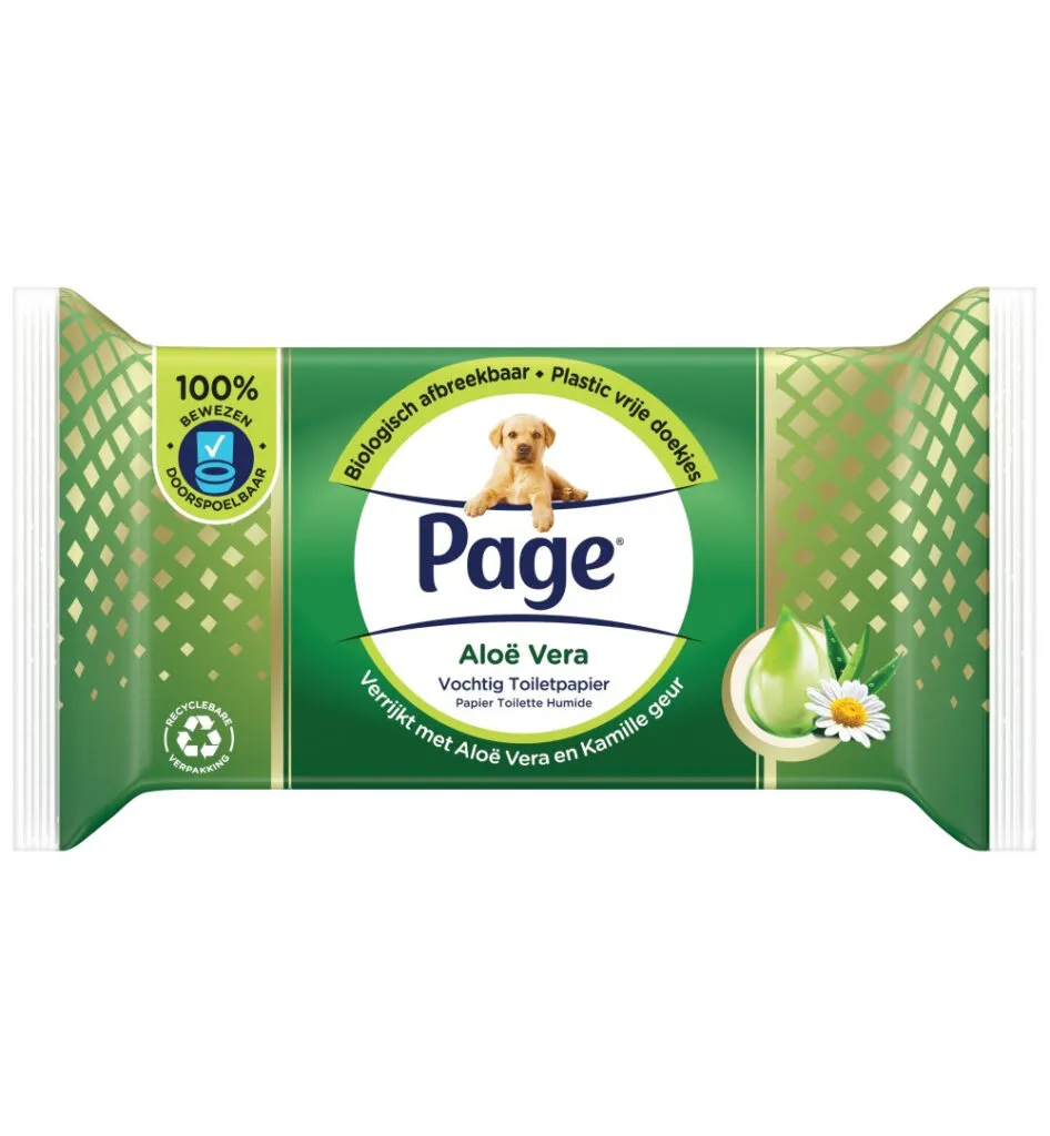 Page Vochtig toiletpapier aloe vera navulling (38 stuks)