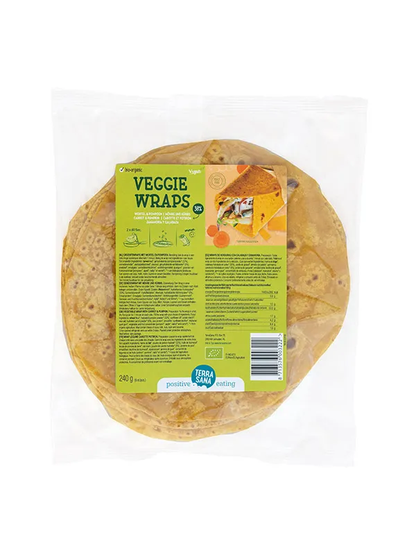 Terrasanagroentewrap Wortel/Pompoen (240 gr)