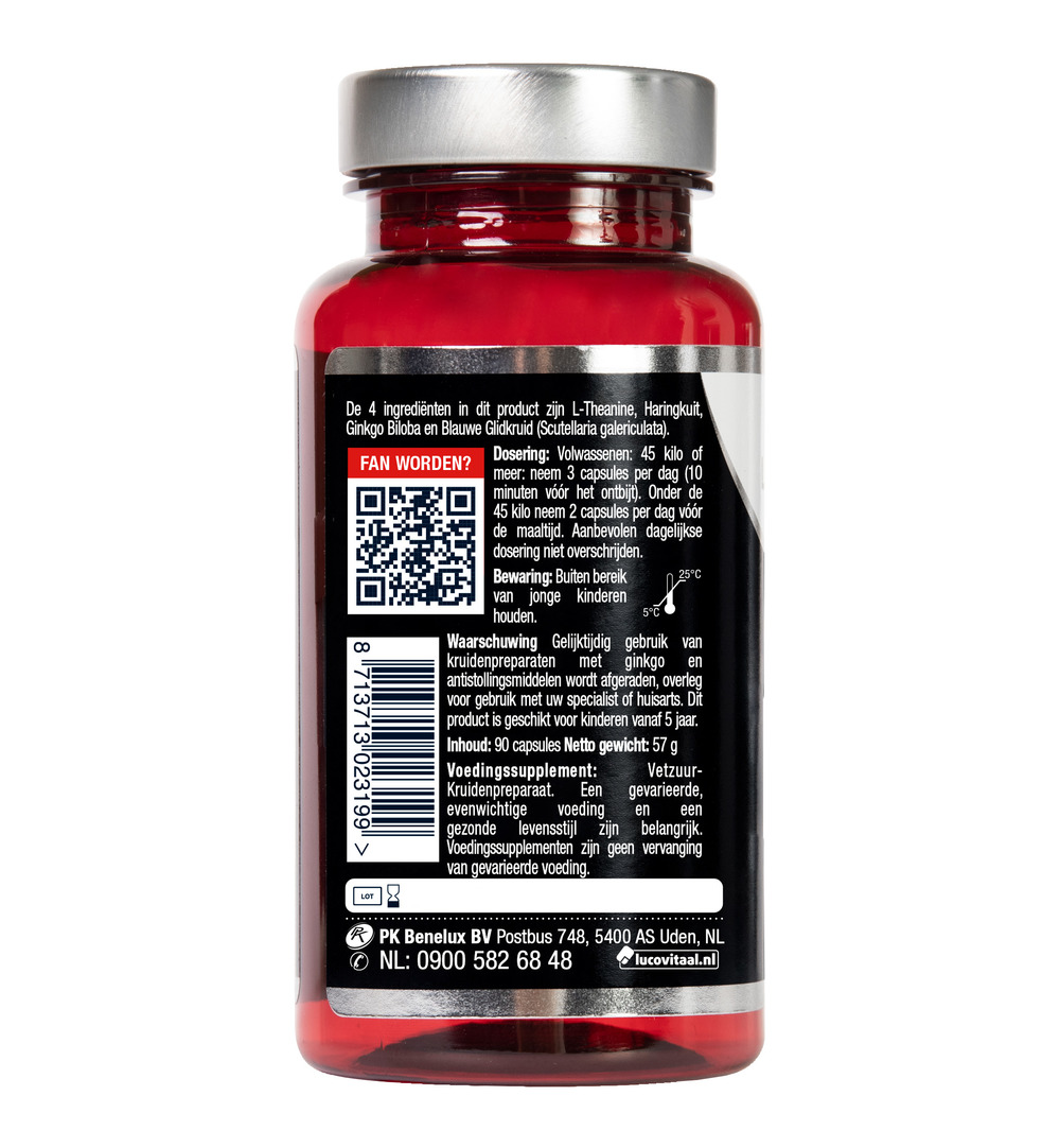 Lucovitaal L-Theanine Omega 3 (90 capsules) - image 3