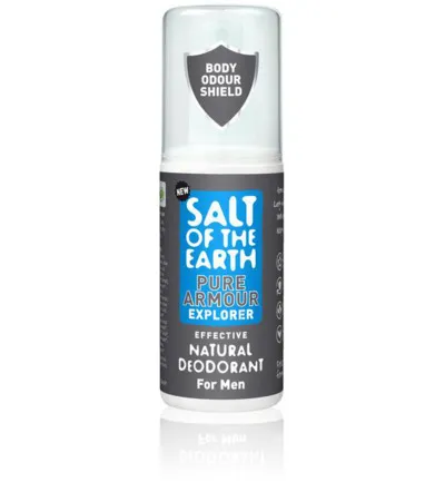 Salt Of The Earth Natuurlijke deo pure armour spray for men (100 ml)