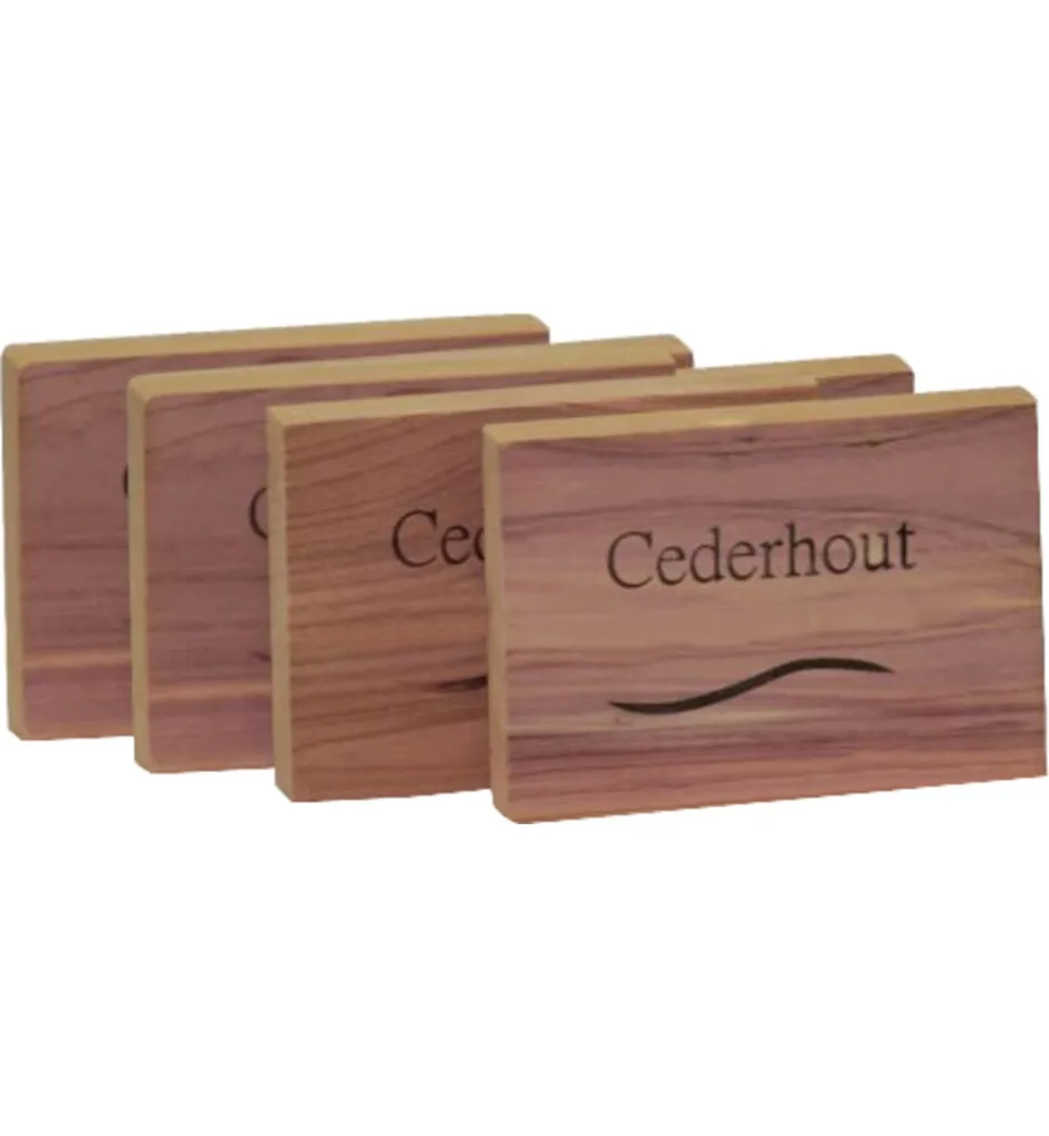 Beautylin Cederhout Ladenblok 100% Natuurlijk (4 stuks)