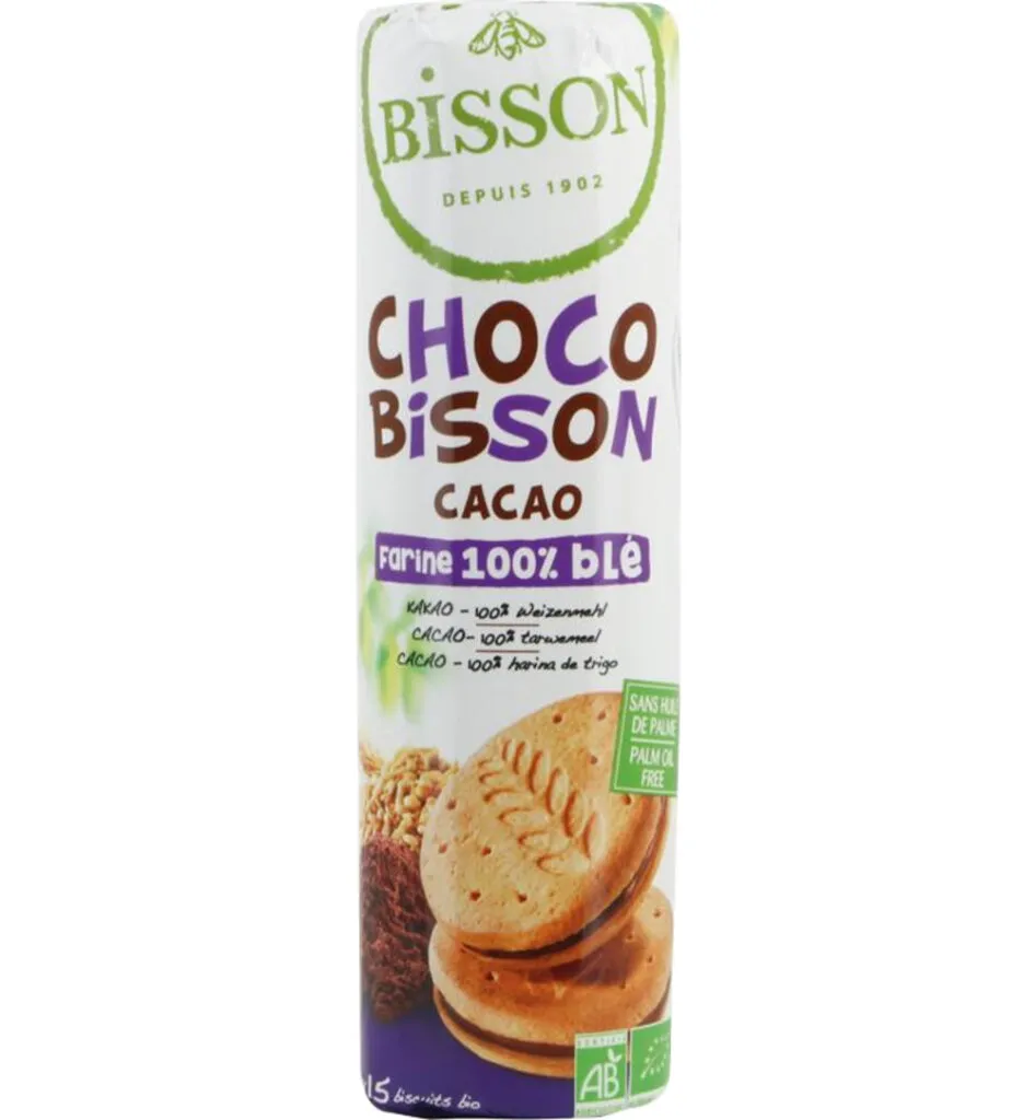 Bisson Choco Bisson Cacao Tarwekoekjes Bio (300 gr)