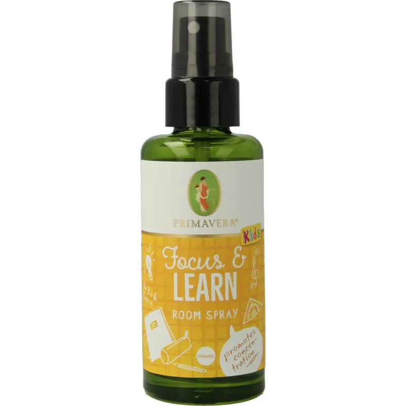 Primavera Organic roomspray focus & learn bio (50 ml)