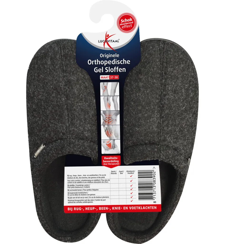 Lucovitaal Orth. Gel Sloffen 37-38 (1 paar)