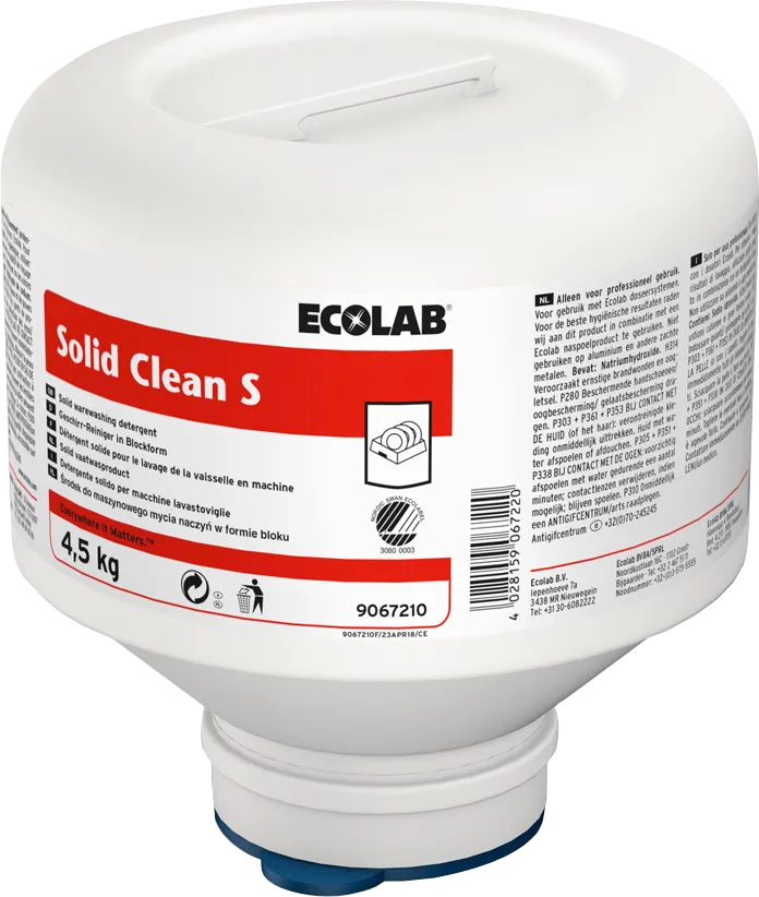 Ecolab Vaatwasmiddel Solid Clean S (4500 gr)