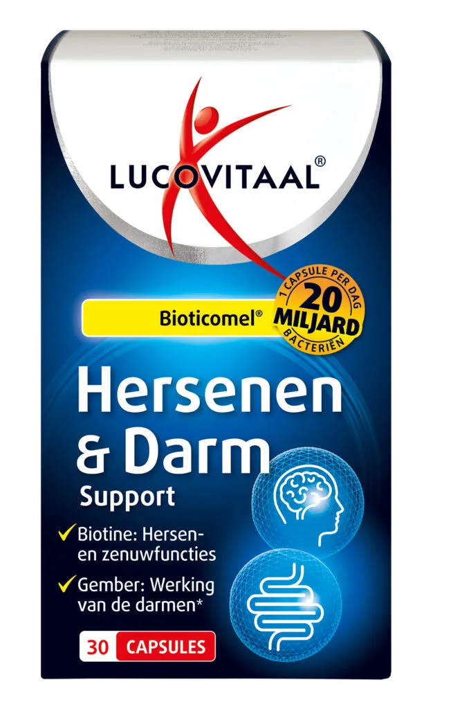 Lucovitaal Hersenen & Darm Support Bioticomel (30 capsules)