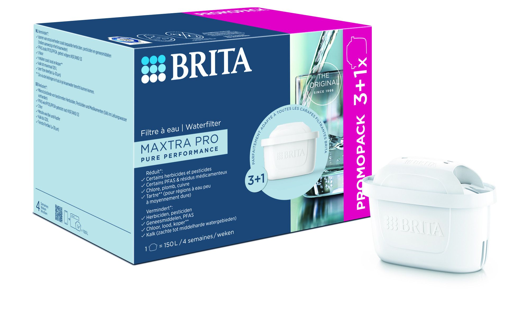 Brita Waterfilterpatroon Maxtra Pro Pure Performance 3+1 (4 stuks) - image 2