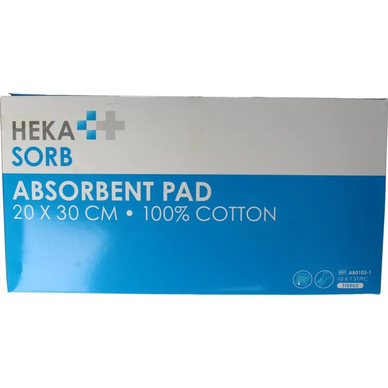Heka Absorberend Verband 20X30 Steriel (10 stuks)