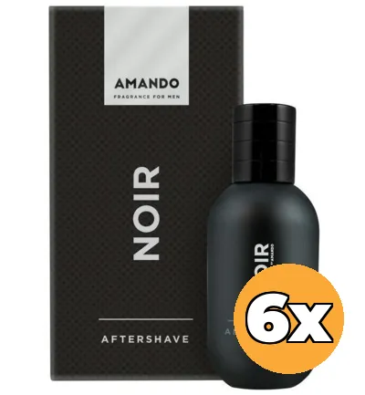 6x Amando Noir Aftershave (50 ml)