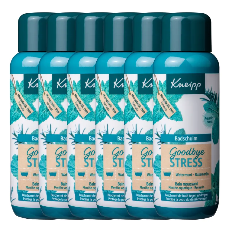 6x Kneipp Badschuim goodbye stress (400 ml)