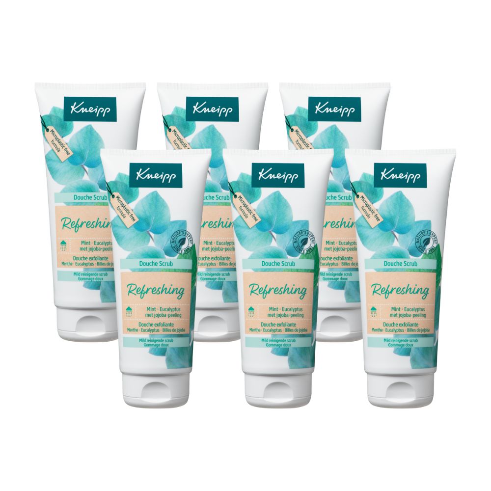 6x Kneipp Douchescrub mint eucalyptus (200 ml)
