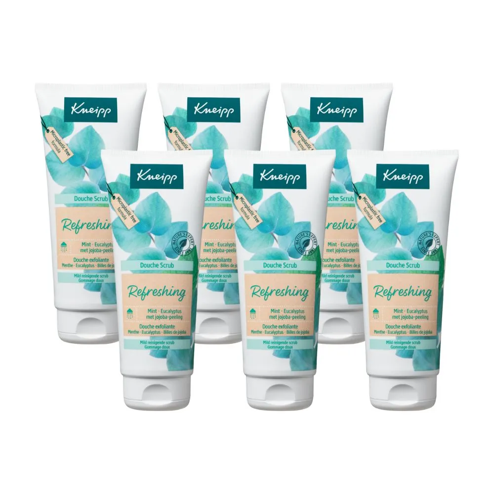 6x Kneipp Douchescrub mint eucalyptus (200 ml)