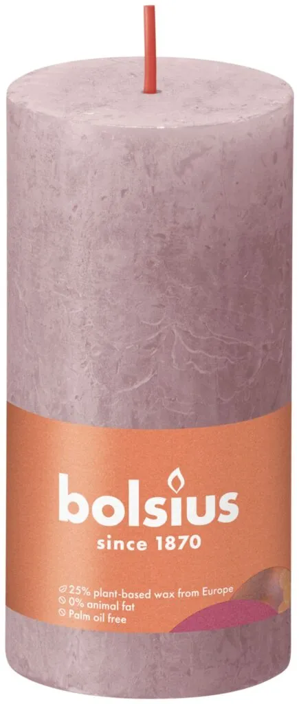 Bolsius Rustiekkaars 100/50 Ash Rose (1 stuk)