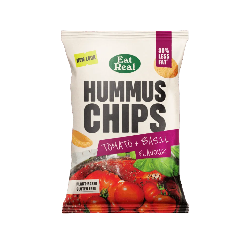 Eat Real Hummuschips Tomato&Basil (110 gr)
