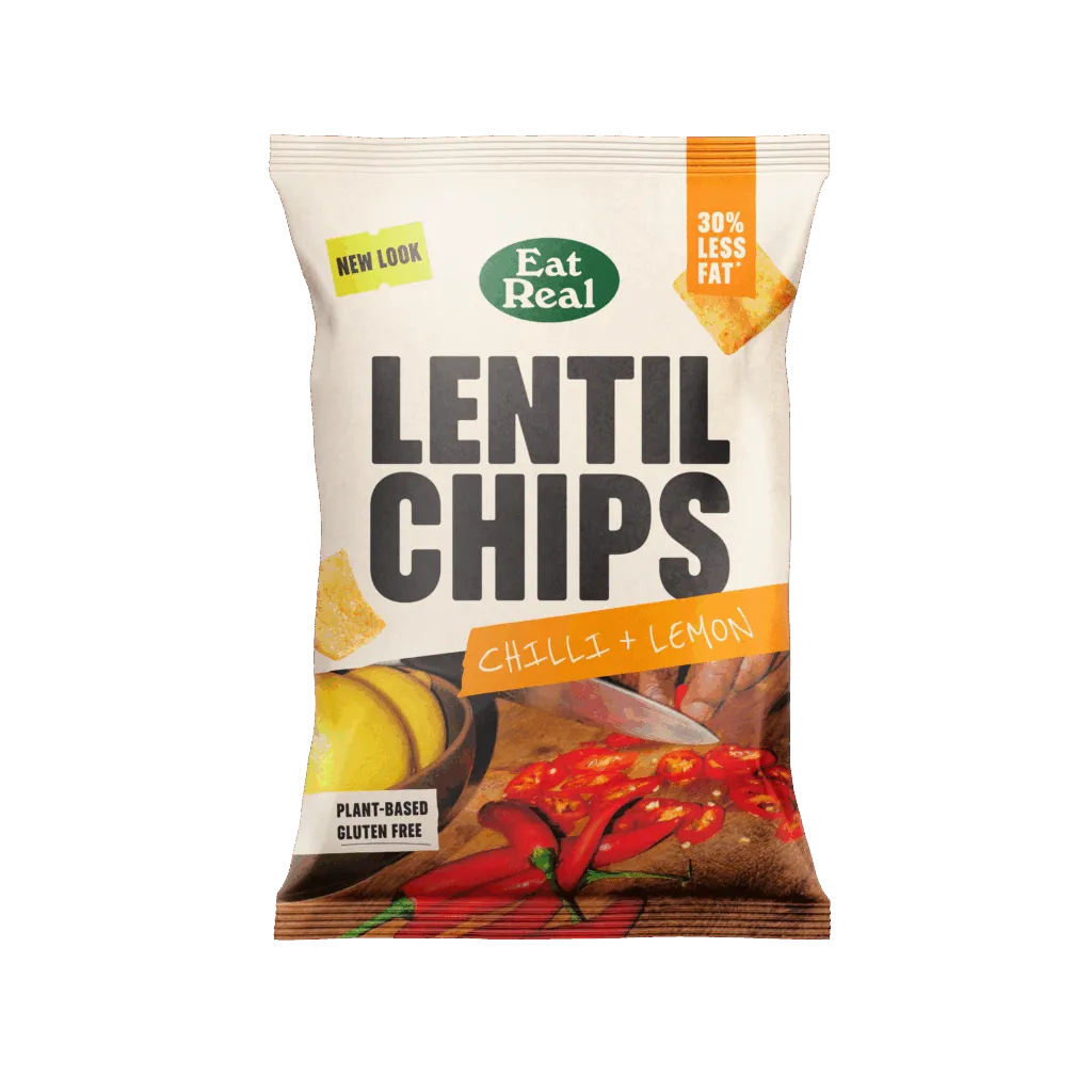 Eat Real Lentilchips Chilli&Lemon (95 gr)