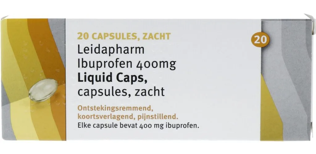 Leidapharm Ibuprofen 400mg Liquid (20 capsules)