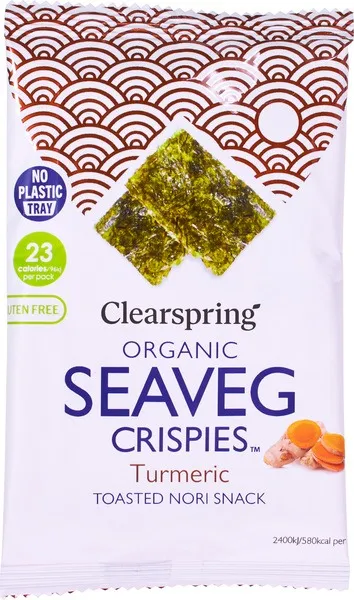 Clearspring Seaveg-Crispies Tumeric (4 gr)