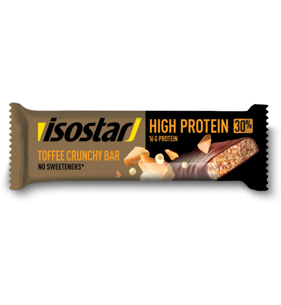 Isostar High Protein 30 Toffee Crunchy Bar (1 Stuk)