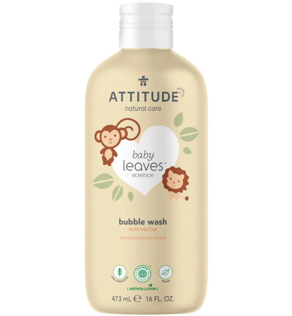 Attitude Little Leaves Bubbel zeep pear nectar (473 ml)