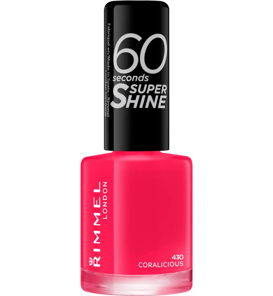 Rimmel London 60sec Supershine nagellak : 430 - Coralicious (1 stuk)