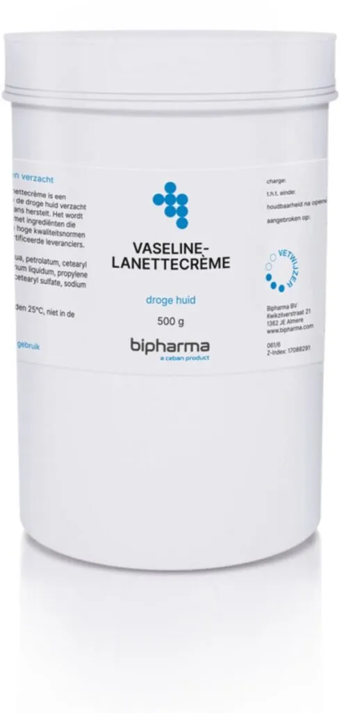 Bipharma Vaseline Lanettecrème Pot (500  gr)