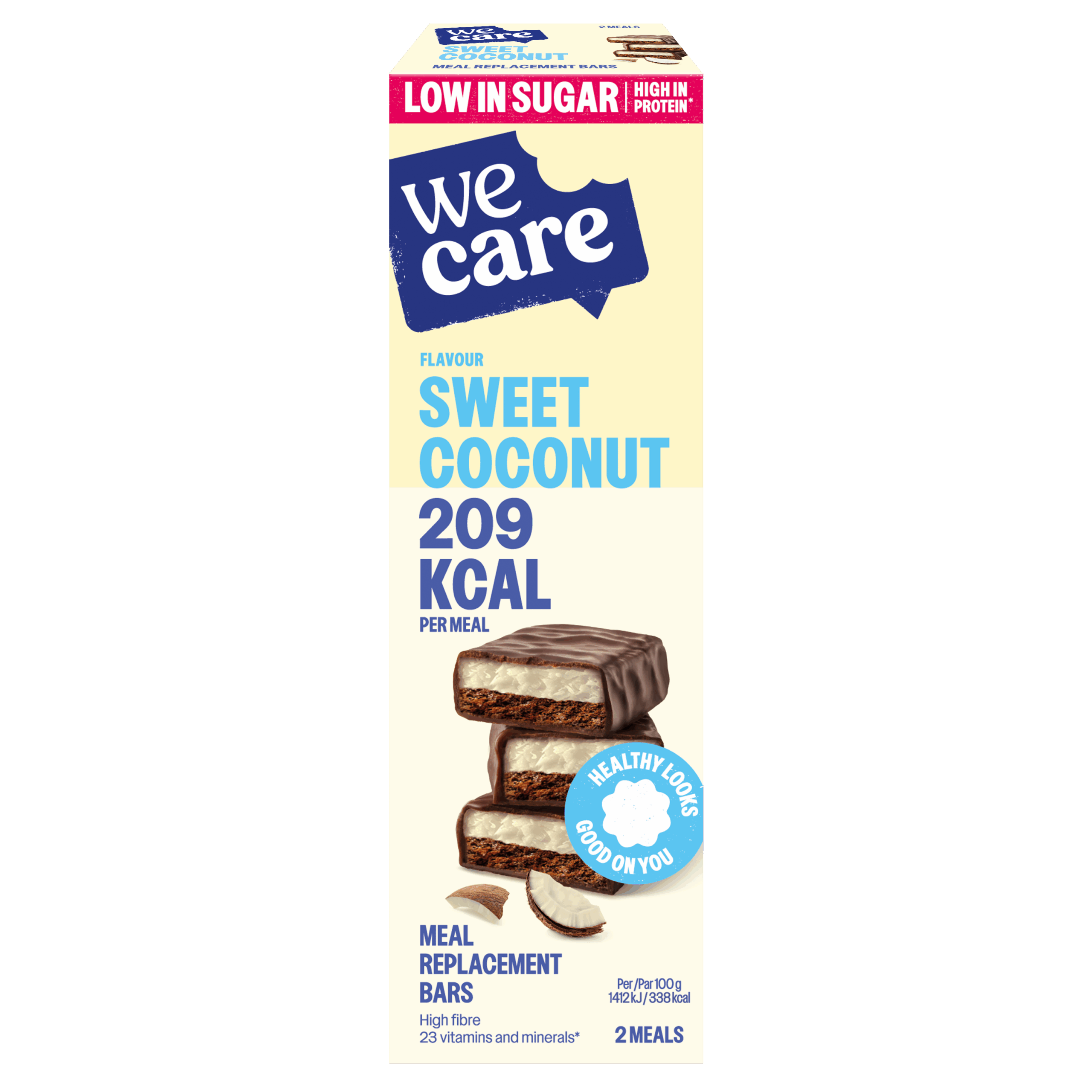 WeCare Bars Sweet Coconut (2 stuks)