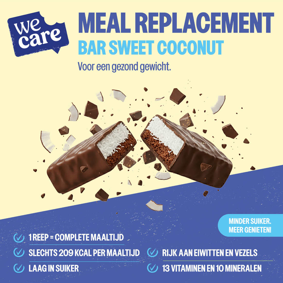 WeCare Bars Sweet Coconut (2 stuks) - image 3