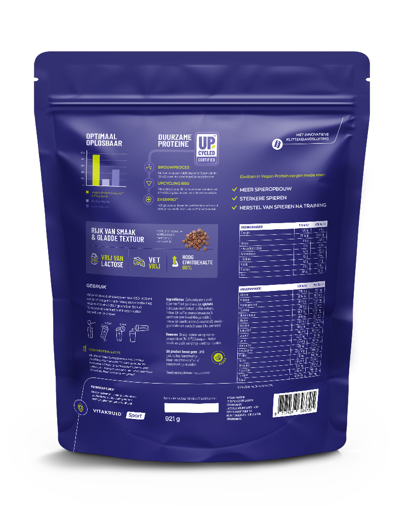Vitakruid Vegan Protein - Ijskoffie (921 gr)
