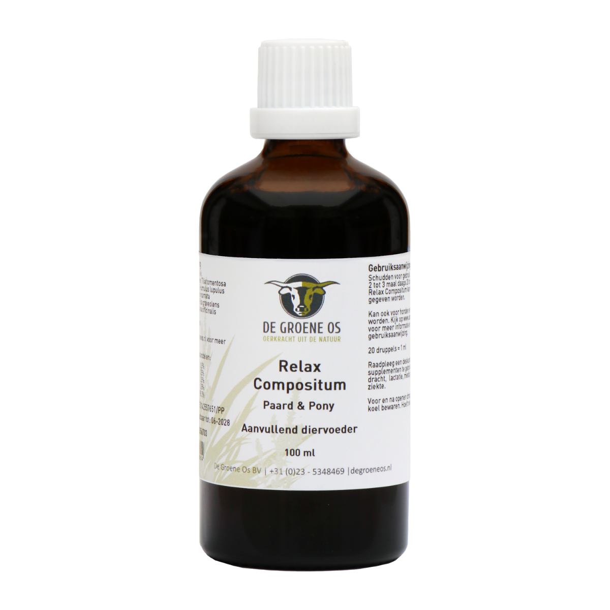De Groene Os Relax Compositum Paard/Pony (100 ml)