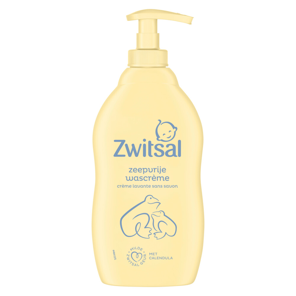 Zwitsal Wascreme Pompje Zeepvrij (400 ml)