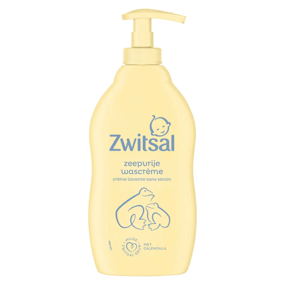 Zwitsal Wascreme Pompje Zeepvrij (400 ml)