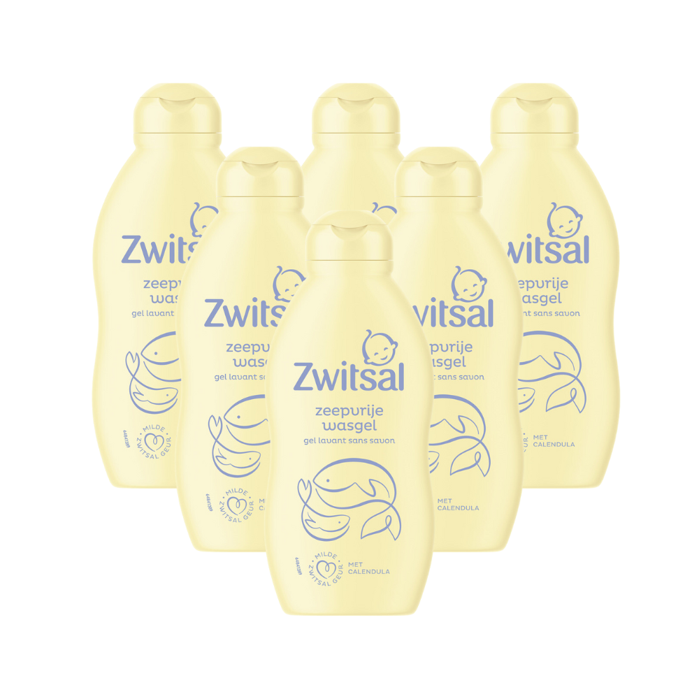 6x Zwitsal Wasgel Zeepvrij (200 ml)