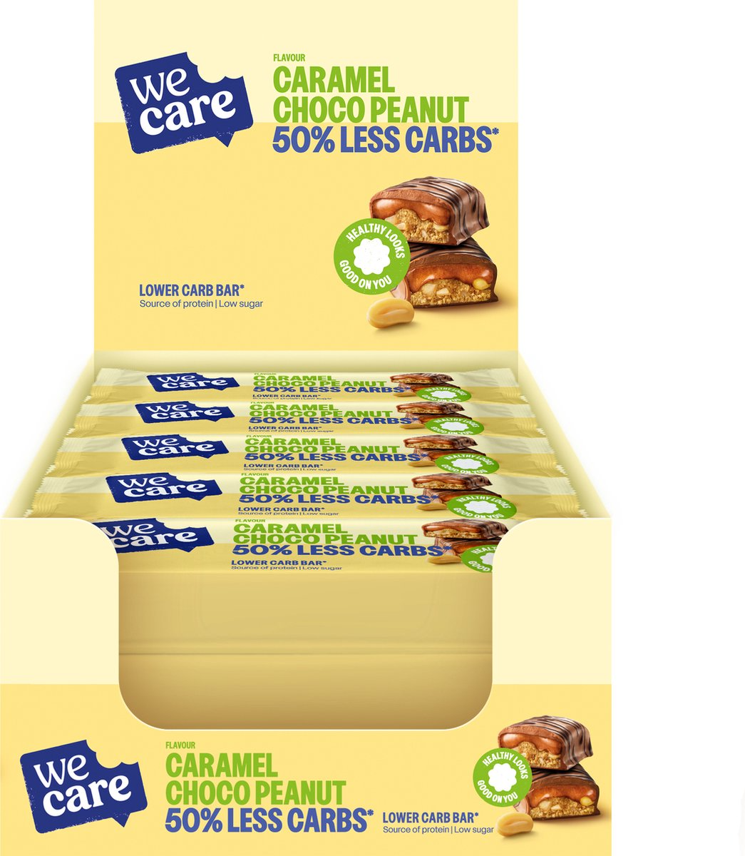 15x WeCare Bar Caramel Choco Peanut (35 gr)