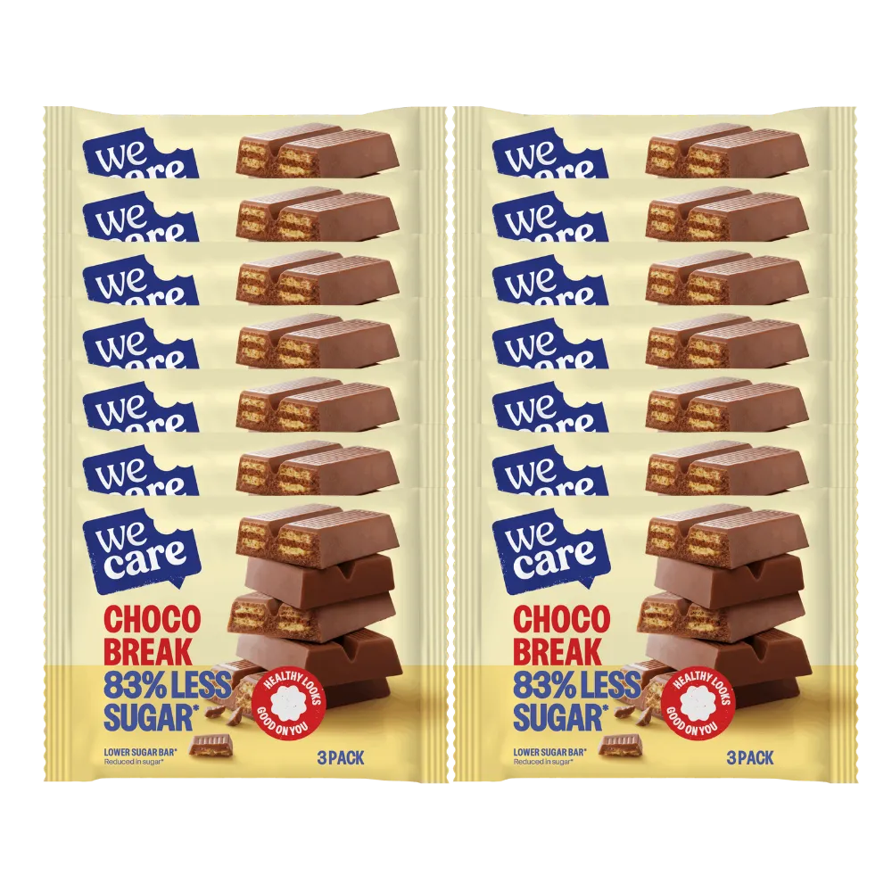 14x WeCare Bar Choco Break (3 x 21,5 gr)