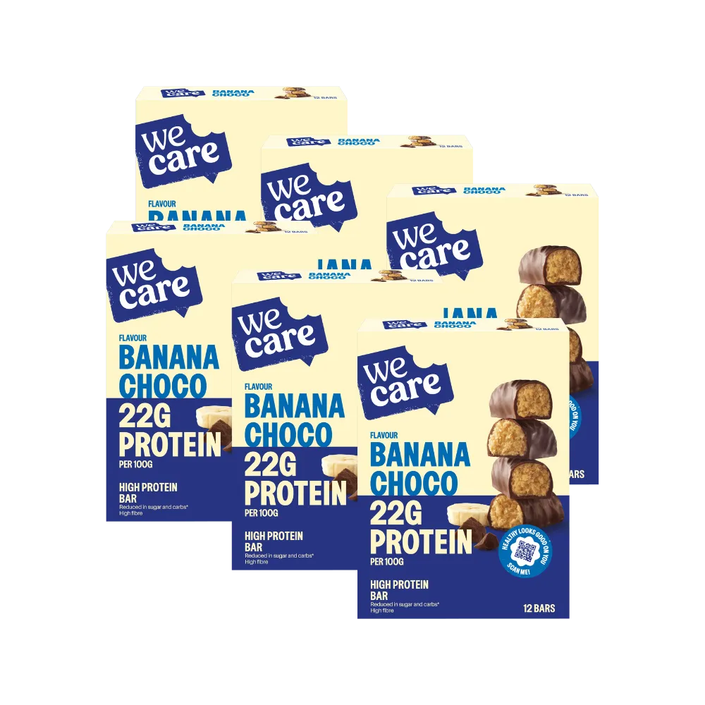 6x WeCare Bars Banana Choco (12 stuks)