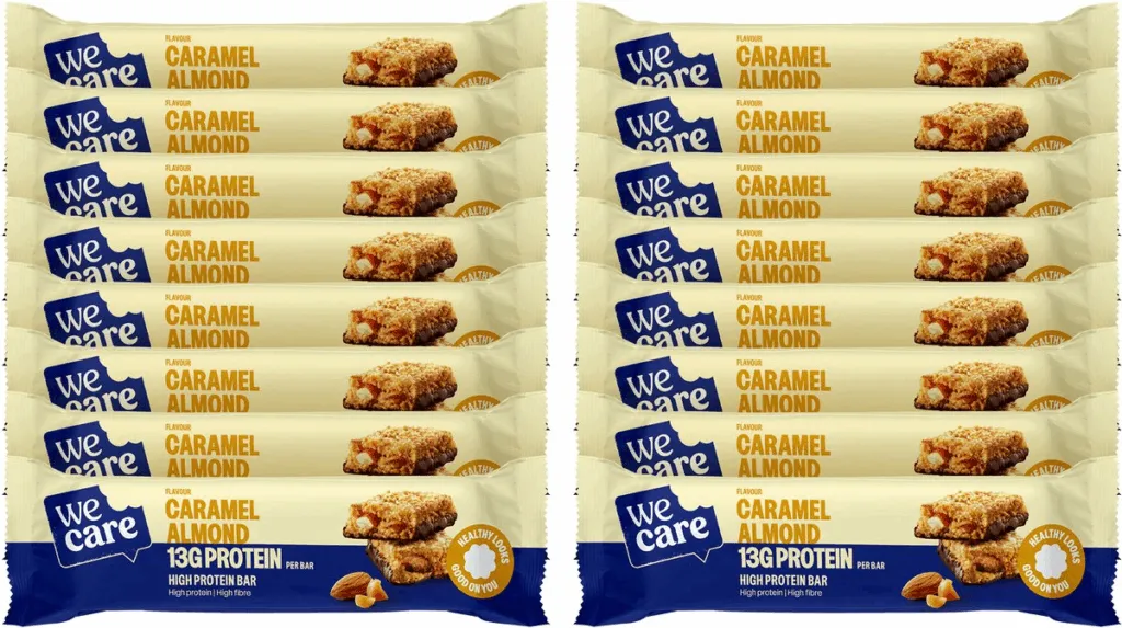 16x WeCare Bars Caramel Almond (45 gr)
