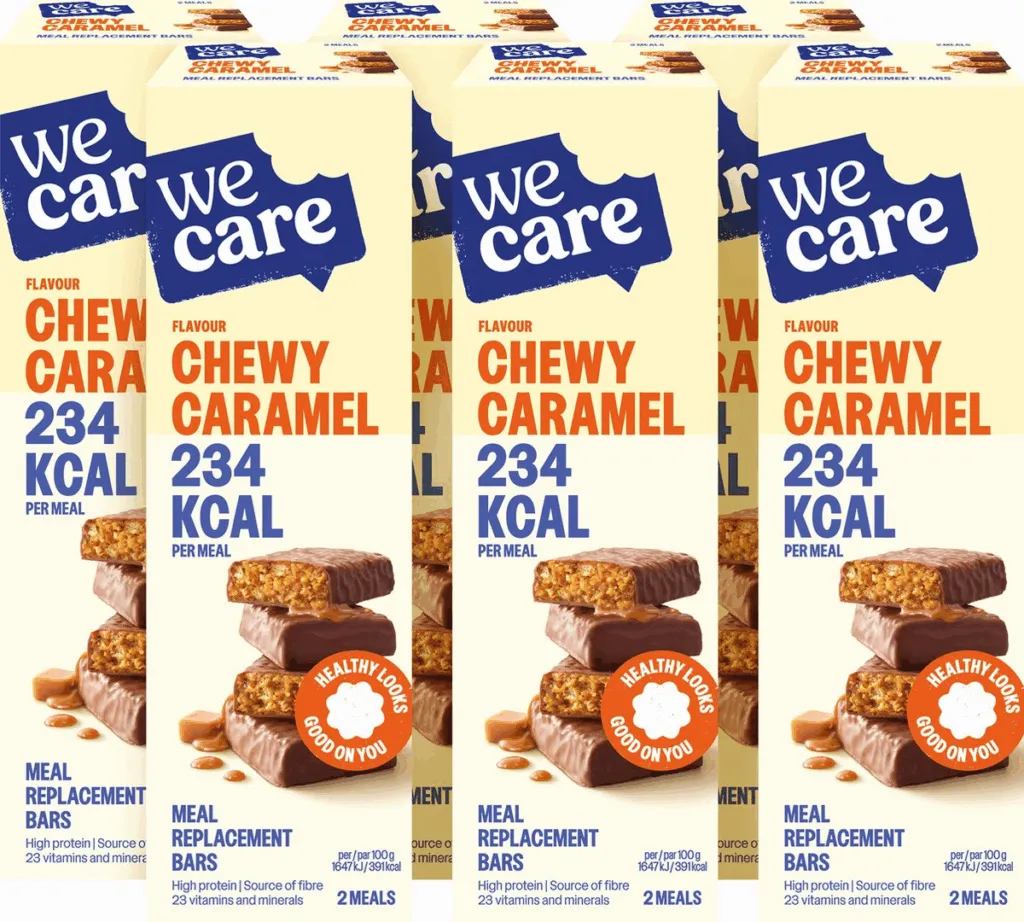 6x WeCare Bars Chewy Caramel (116 gr)