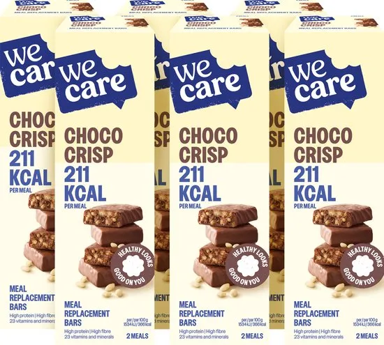 6x WeCare Bars Choco Crisp (2 stuks)