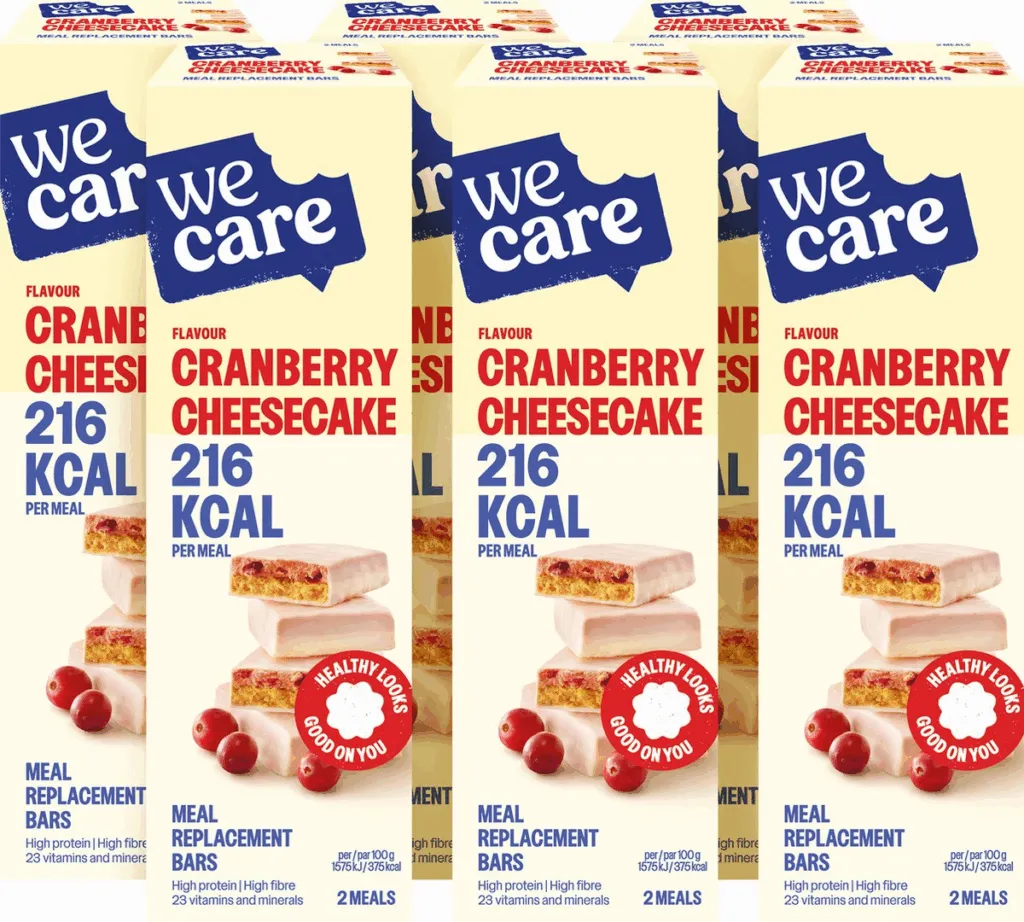 6x WeCare Bars Cranberry Cheesecake (116 gr)