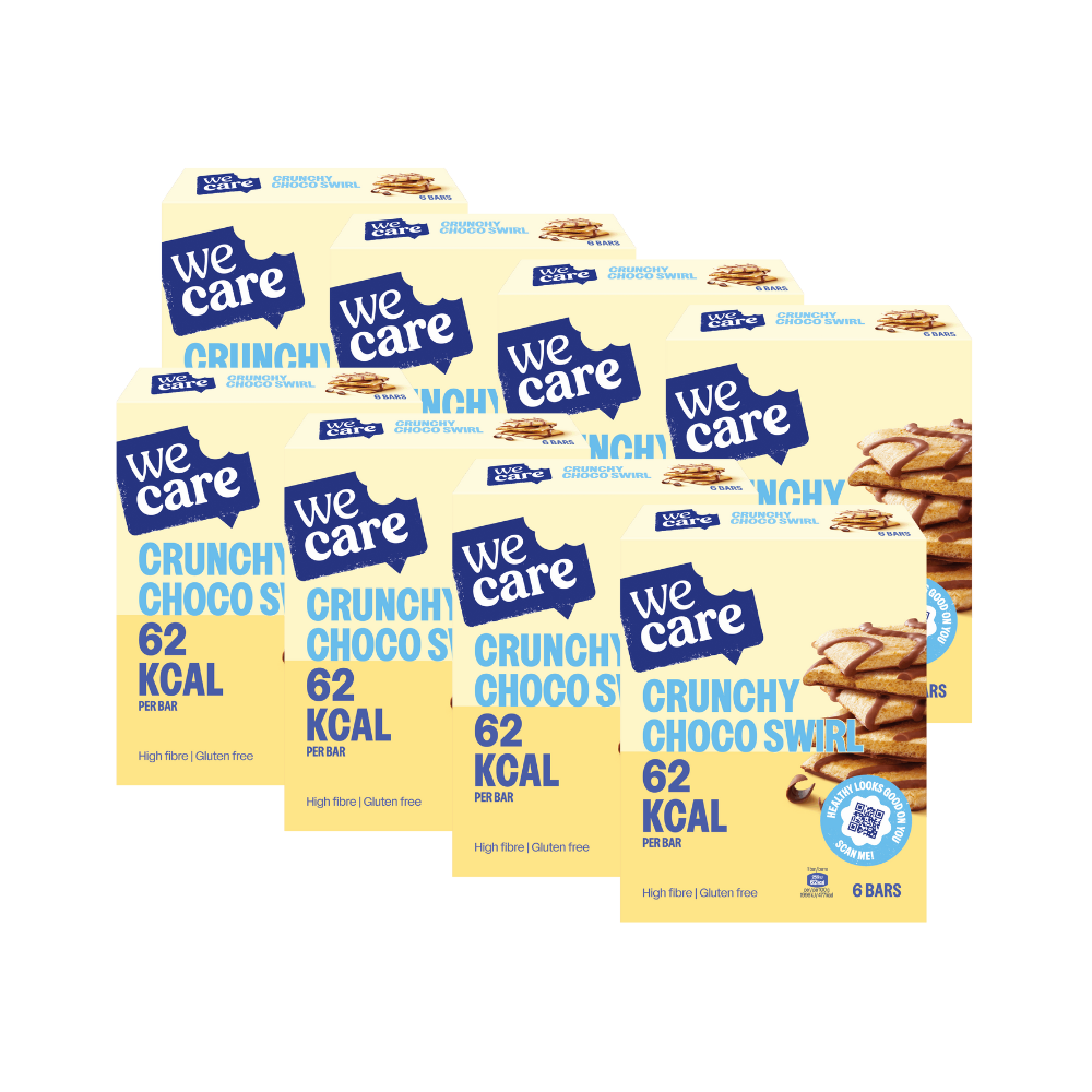 8x WeCare Bars Crunchy Choco Swirl (78 gr)