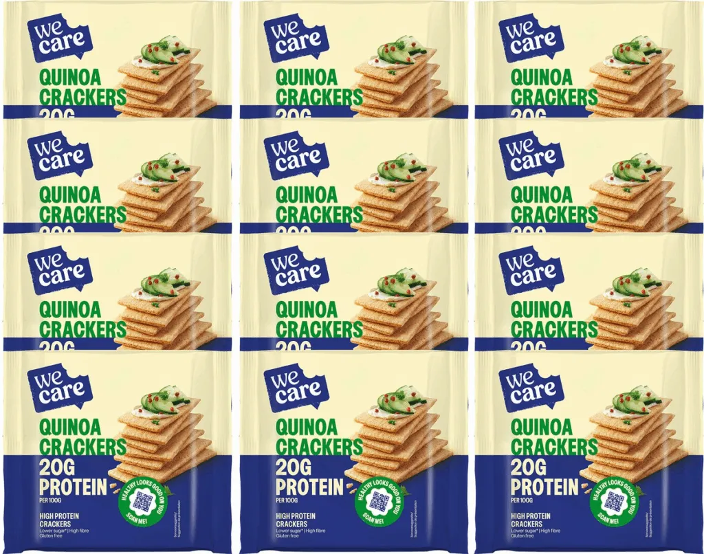12x WeCare Quinoa Crackers (100 gr)