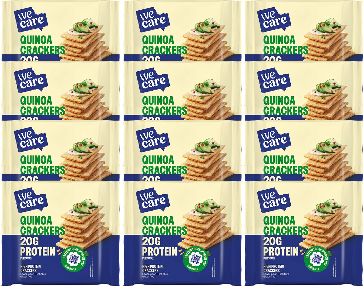 12x WeCare Quinoa Crackers (100 gr)