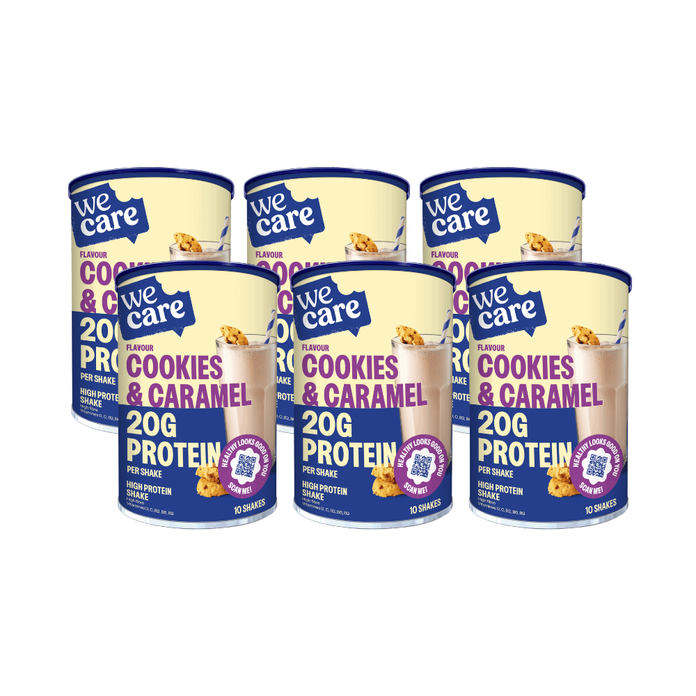 6x WeCare Shake Cookies & Caramel (340 gr)