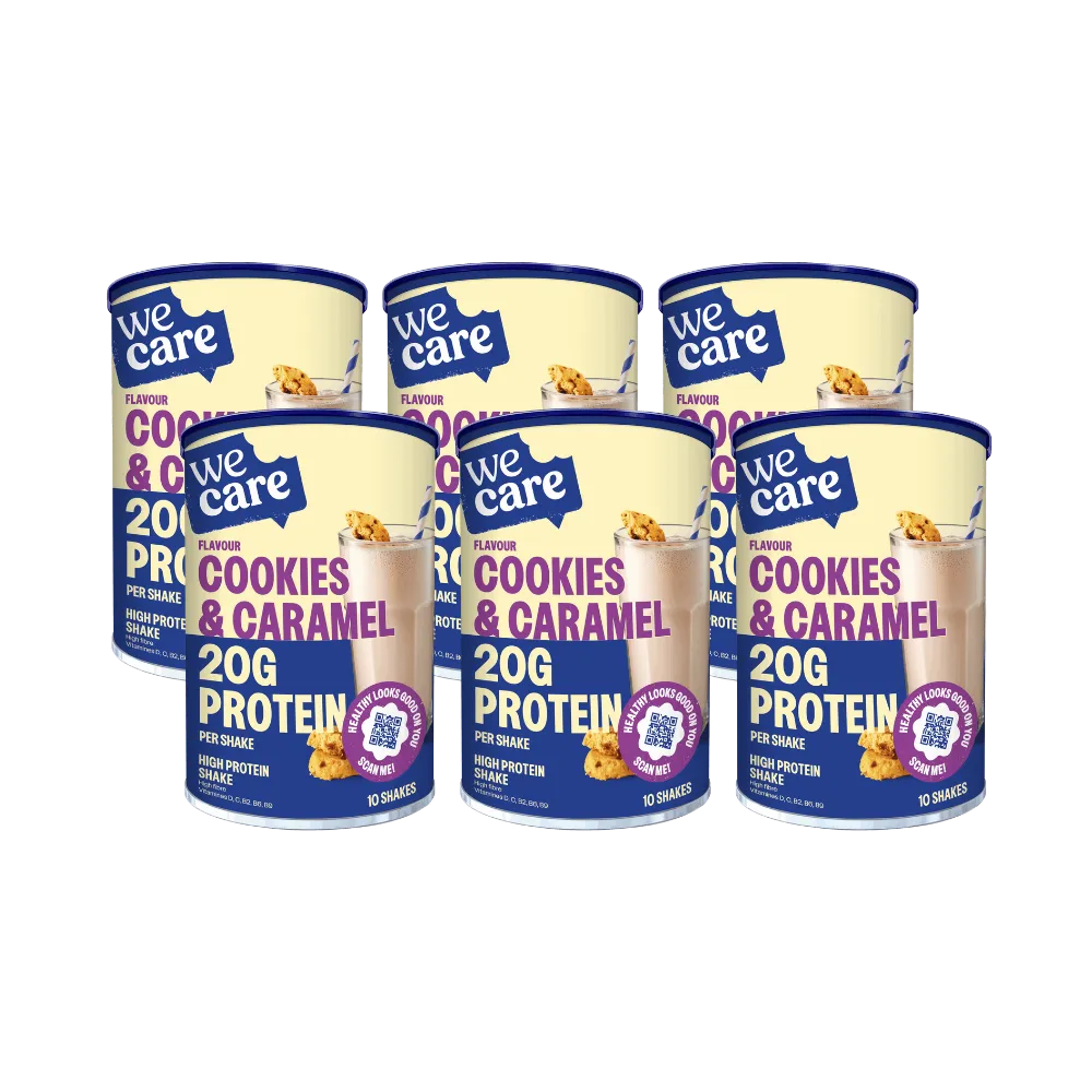6x WeCare Shake Cookies & Caramel (340 gr)
