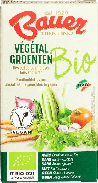 Bauer Groentebouillonblokjes (60 gr)