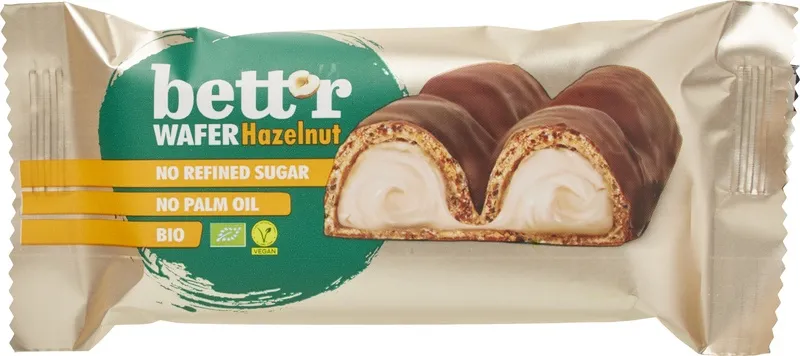 Bett'r Chocoladebar Wafel Hazelnoot (33 gr)