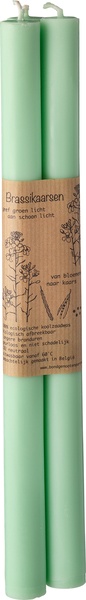 Brassikaarsen Kaars Diner Spearmint (3 stuks)