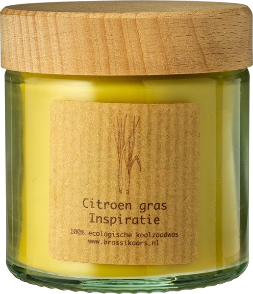 Brassikaarsen Kaars Potje Citroengras (1 stuk)